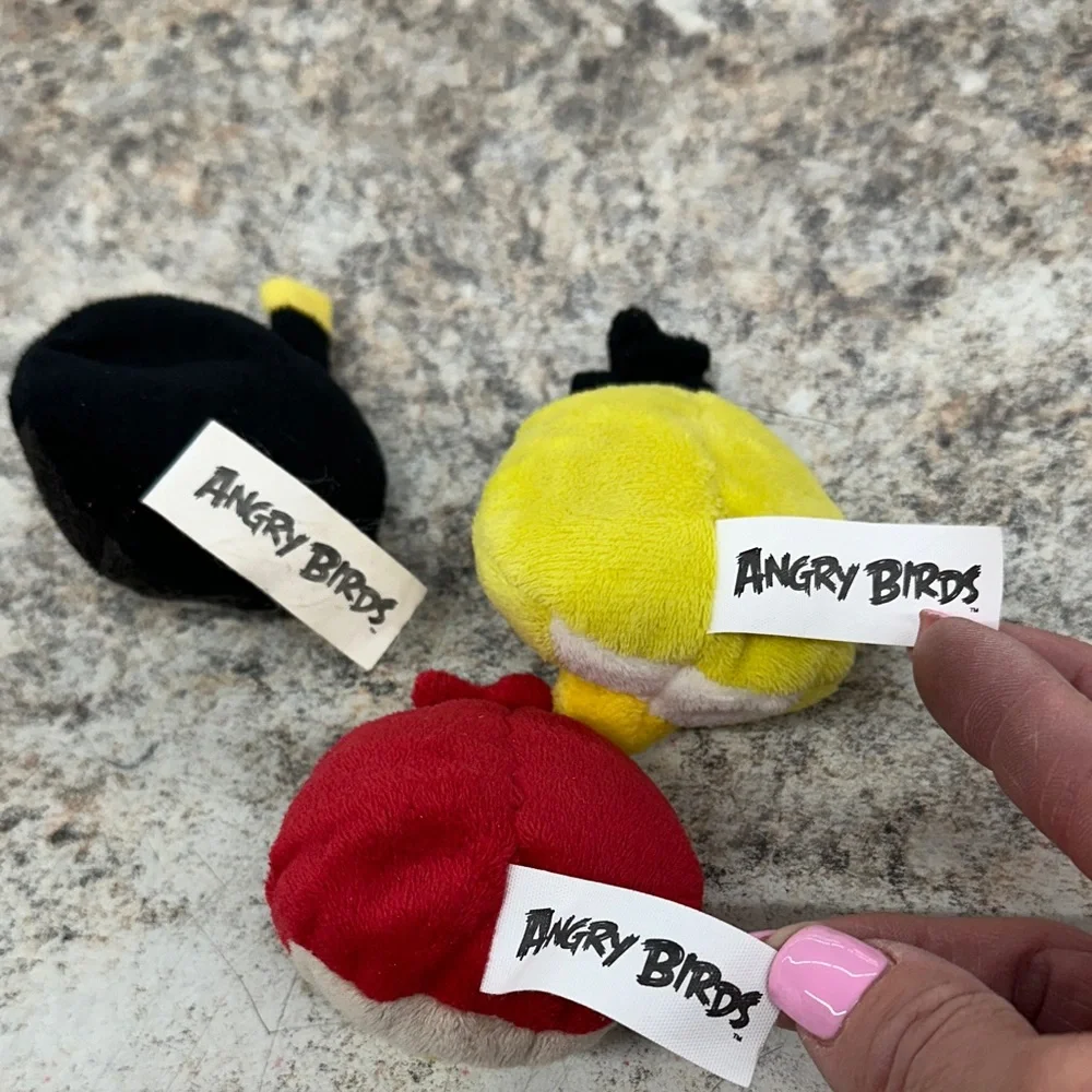 Angry Birds Plush Toy Trio - Red, Black, Yellow…mini